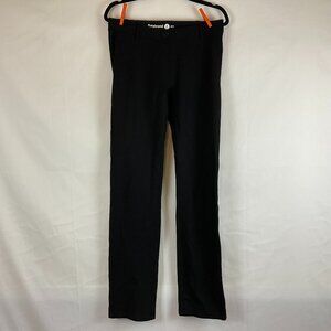 Betabrand Pants M Long Black Straight Leg Faux Pockets